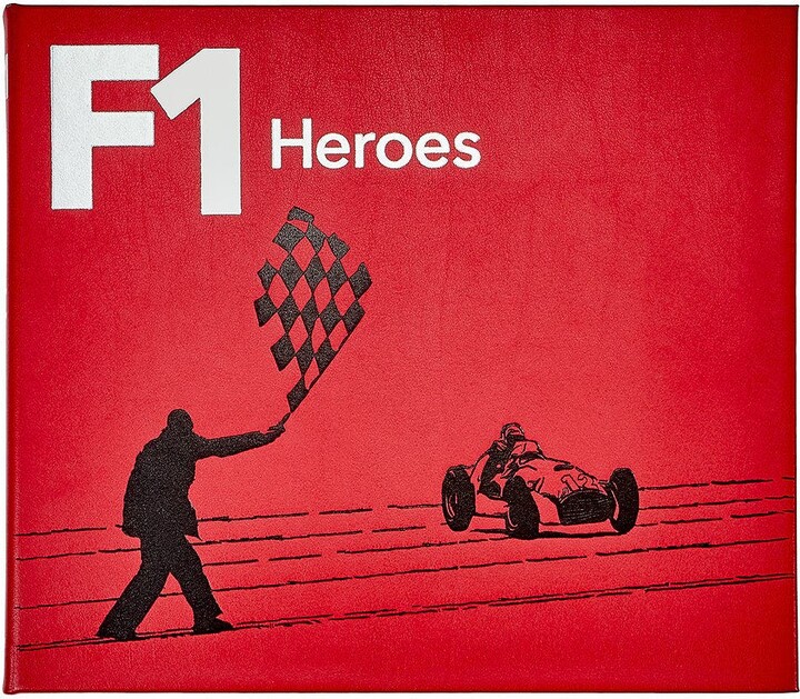 Graphic Image F1 Heroes Leather Coffee Table Book
