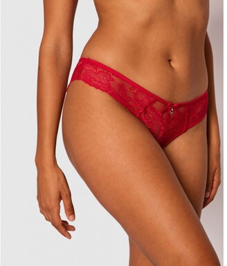 Bras N Things Bethany Brazilian Panty - Red