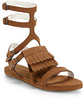 Thumbnail for your product : Freda SALVADOR Fringed Suede Gladiator Sandals