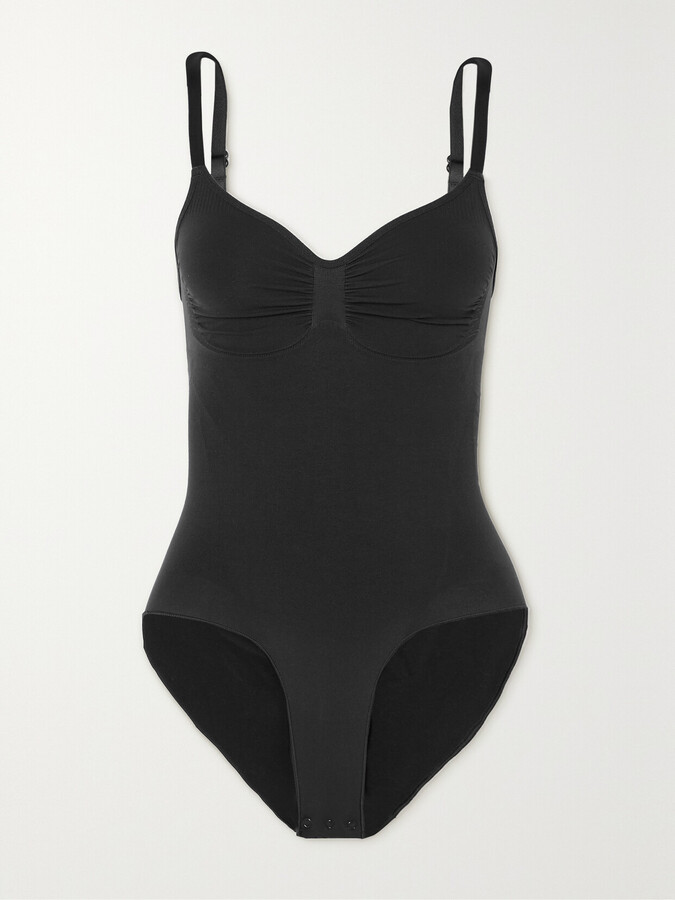 SKIMS Seamless Sculpt Brief Bodysuit - Onyx