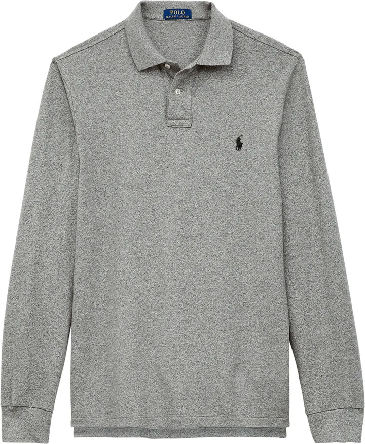 Polo Ralph Lauren Logo Embroidered Long-Sleeve Polo Shirt