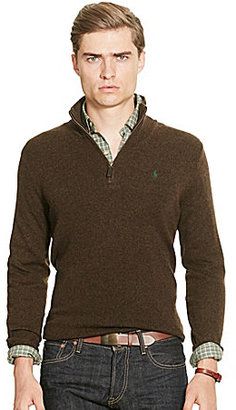 Polo Ralph Lauren Merino Mock Neck Half-Zip Sweater