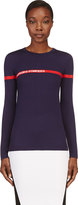 Thumbnail for your product : Altuzarra Navy Wool Flame Sweater