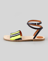 Thumbnail for your product : Marc by Marc Jacobs Anemone Ankle-Wrap Sandal, Yellow