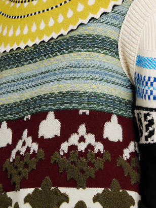 Burberry fair isle multi-knit sweater