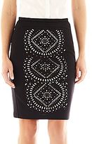 Thumbnail for your product : JCPenney Worthington Lace-Inset Pencil Skirt