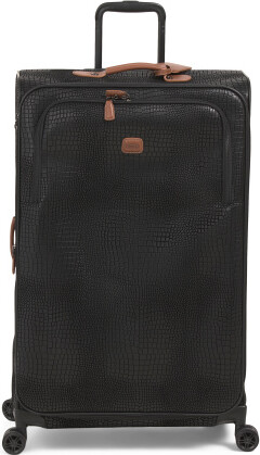 TJMAXX Leather 30In My Safari Softside Spinner