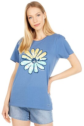 Life is Good Spring Daisy Crusher Tee