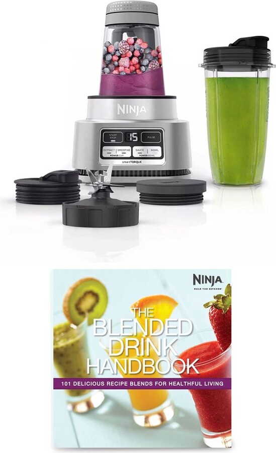 Ninja Foodi SS100 Stainless Steel Smoothie Bowl Maker & Nutrient Extractor w Blended Drink