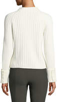 Thumbnail for your product : Vince Cuffed Mock-Neck Wool-Cashmere Sweater