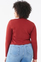 Thumbnail for your product : Forever 21 Plus Size Lace-Trim Top