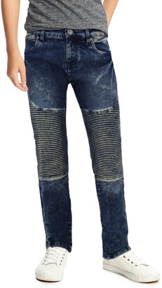 boys white moto jeans