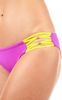 Thumbnail for your product : Voda Swim Magenta Envy Push Up Strappy String Bikini Top