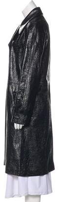 Tamara Mellon Notch-Lapel Leather Jacket