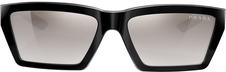 Buyr.com | Sunglasses | Prada CONCEPTUAL PR04VS Sunglasses 2AU4P0-57 -,  Brown Grad Grey Mirror Silver PR04VS-2AU4P0-57