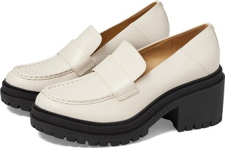 MICHAEL Michael Kors Rocco Heeled Loafer (Light Cream) Women's Shoes
