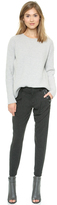 Thumbnail for your product : Vince Leather Trim Relaxed Trousers
