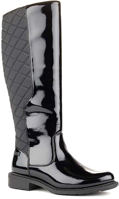Cougar Black Patent Leather Jojo Waterproof Boot