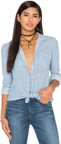 Thumbnail for your product : Maison Scotch Striped Linen Beach Button Up