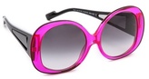 Thumbnail for your product : Courreges Glam Oversized Sunglasses