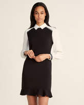 white collar dress