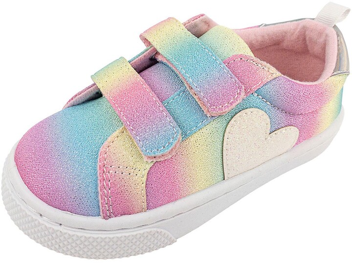 RAINBOW DAZE Rainbow Heart Double Strap Athletic Sneaker ShopStyle Girls' Shoes