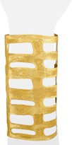 Thumbnail for your product : Stefano Patriarchi Golden Silver Etched Cut Out Long Cuff Bracelet