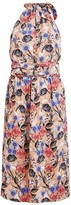 Thumbnail for your product : M&Co VILA floral halterneck midi dress