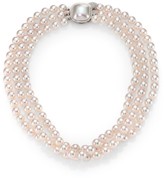 Thumbnail for your product : Majorica 8MM White Pearl & Sterling Silver Nested Triple-Strand Necklace