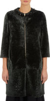 Thumbnail for your product : Marni Jeweled Neckline Shearling Coat
