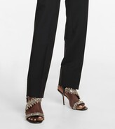 Thumbnail for your product : Alexander McQueen Crystal-embellished leather sandals