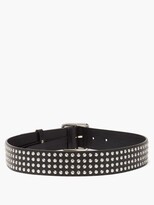 Thumbnail for your product : Alexander McQueen Studded Leather Belt - Black