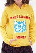 Thumbnail for your product : Forever 21 girls Laughing Meow Hoodie (Kids)