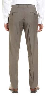 Ted Baker Jefferson Flat Front Stretch Wool Trousers