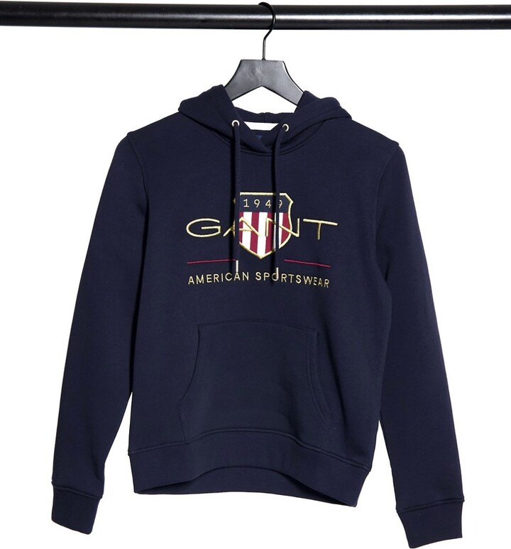 gant logo hoodie