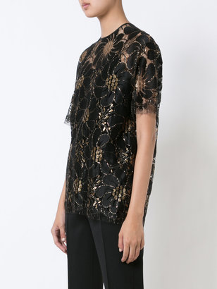 Rochas sheer embroidered blouse