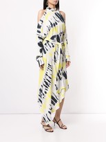 Thumbnail for your product : Strateas Carlucci Tie Dye Peek-A-Boo Jersey Dress