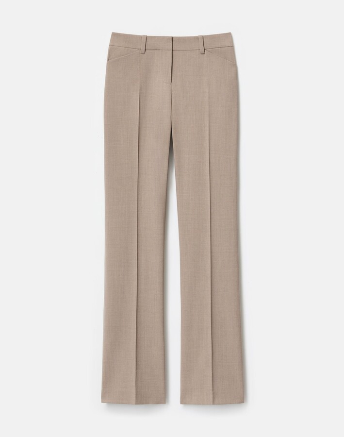 Lafayette 148 New York Responsible Stretch Wool Reade Straight Leg Pant