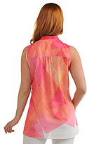 Thumbnail for your product : Peter Nygard Geometric Georgette Tunic