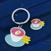 Thumbnail for your product : Make Heads Turn Enamel Keychain Pink Cold Soup