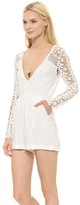 Thumbnail for your product : Reverse Daisy Lace Sleeve Romper