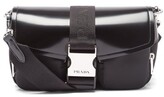 Thumbnail for your product : Prada Spazzolato-leather & Nylon Cross-body Bag - Black
