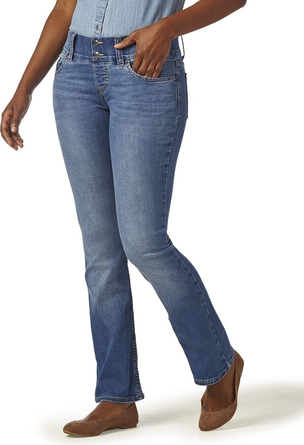 Riders by Lee Indigo Womens Pull On Waist Smoother Boot Cut Jean - Blue ...