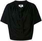Thumbnail for your product : MM6 MAISON MARGIELA drawstring collar blouse
