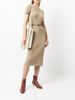 Thumbnail for your product : Ralph Lauren Collection Ribbed-Knit Midi Dress