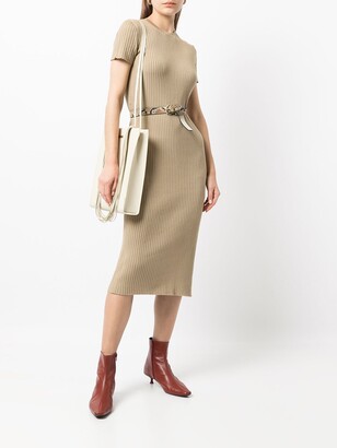 Ralph Lauren Collection Ribbed-Knit Midi Dress