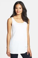 Thumbnail for your product : Eileen Fisher Scoop Neck Long Organic Cotton Tank (Regular & Petite)