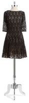 Thumbnail for your product : Betsey Johnson Lace Fit and Flare Dress