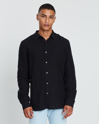 Assembly Label Casual Long Sleeve Linen Shirt
