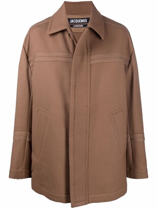 Jacquemus Concealed-Front Button Coat
